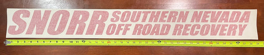 Windshield Banner Decal All Red