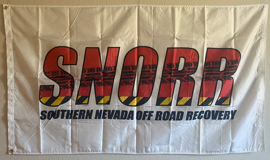 SNORR White Flag 35"H x 60" W