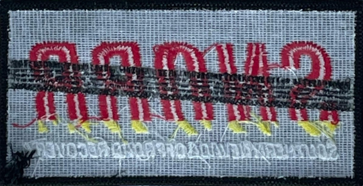 SNORR Patch 4" x 2" Iron-on Backing