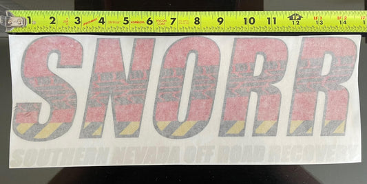 15" Medium SNORR Decal Reflective