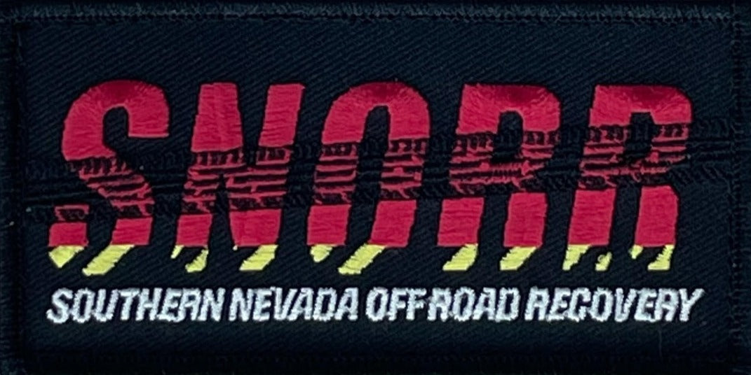 SNORR Patch 4" x 2" Hook & Loop Backing